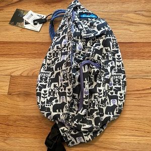 Kavu - mini rope bag in charcoal fable